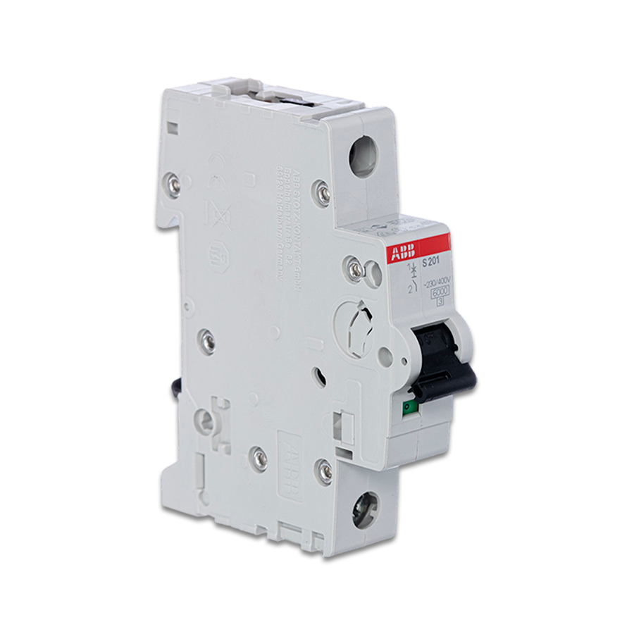 Автоматический выключатель S201 C20, 1-полюсный, 20А, 6kA (хар-ка C) ABB, 2CDS251001R0204