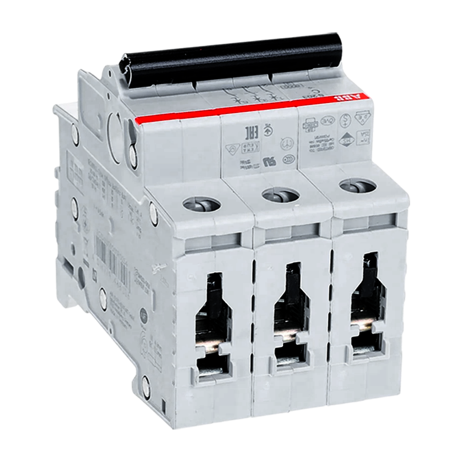 Автоматический выключатель S203 C20, 3-полюсный, 20А, 6kA (хар-ка C) ABB, 2CDS253001R0204