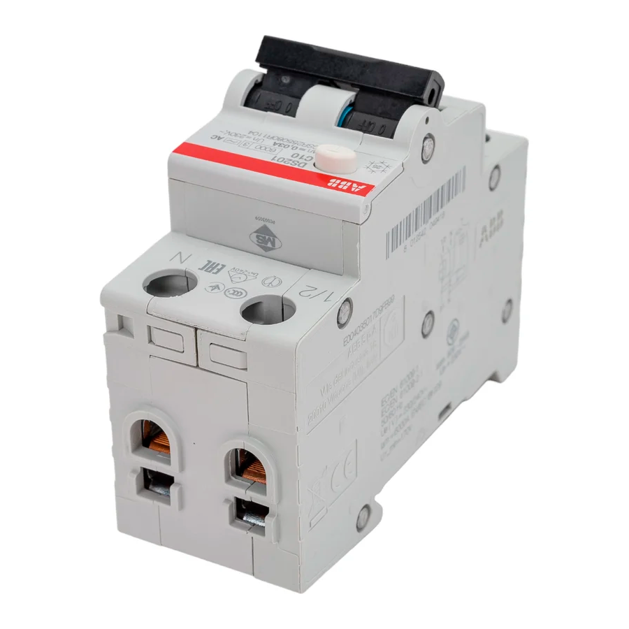 Диффавтомат 1P+N DS201 C10 AC30, 10А, 30mA, тип AC, 6kA (хар-ка C) ABB, 2CSR255080R1104  Цена: 5123,33 руб.