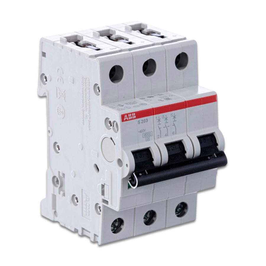 Автоматический выключатель S203 C20, 3-полюсный, 20А, 6kA (хар-ка C) ABB, 2CDS253001R0204